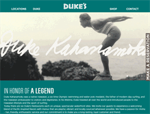 Tablet Screenshot of dukesrestaurants.com